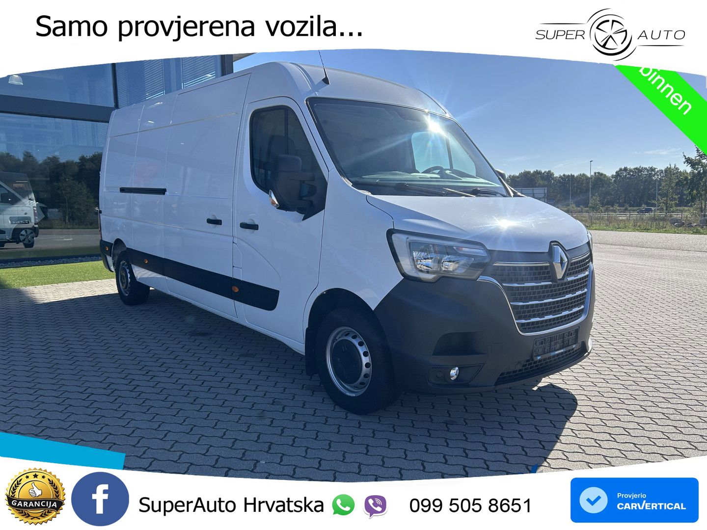 Renault Master T35 150 L3H2 Trekhaak + Winterbanden 150 KS