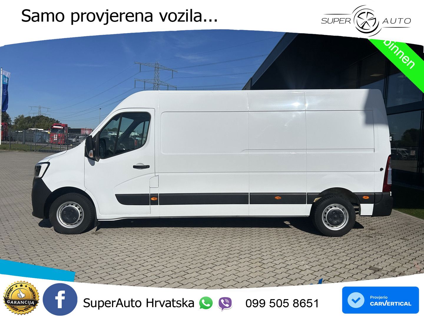 Renault Master T35 150 L3H2 Trekhaak + Winterbanden 150 KS
