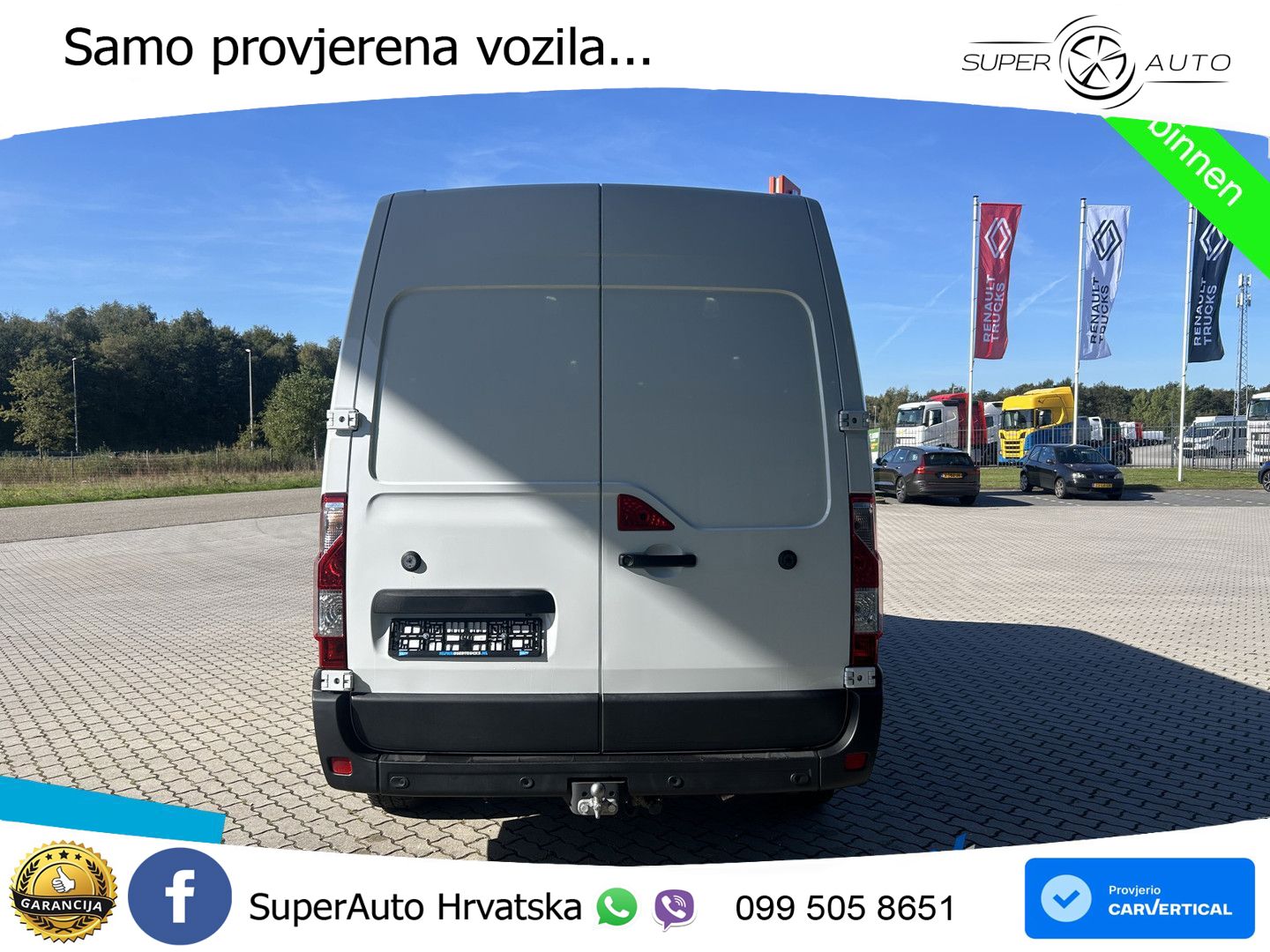 Renault Master T35 150 L3H2 Trekhaak + Winterbanden 150 KS