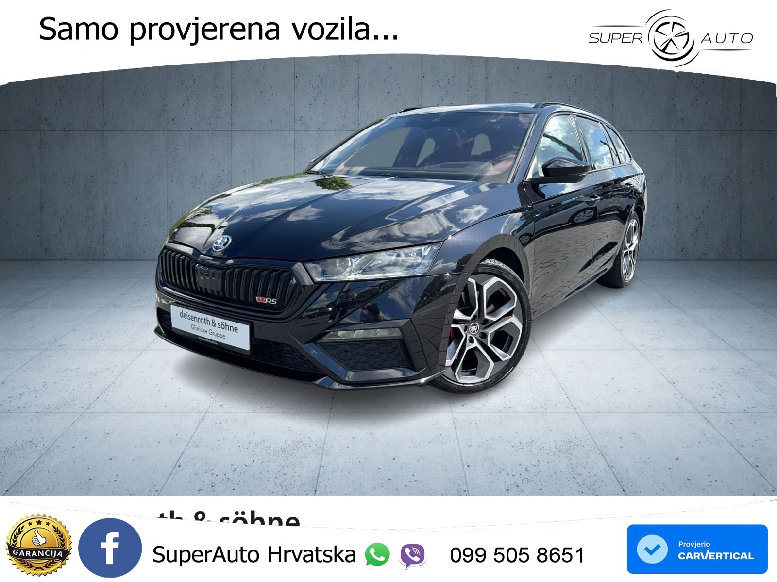 Škoda Octavia Combi RS 2.0 TSI (245 KS) DSG LED+GR SJED+ACC