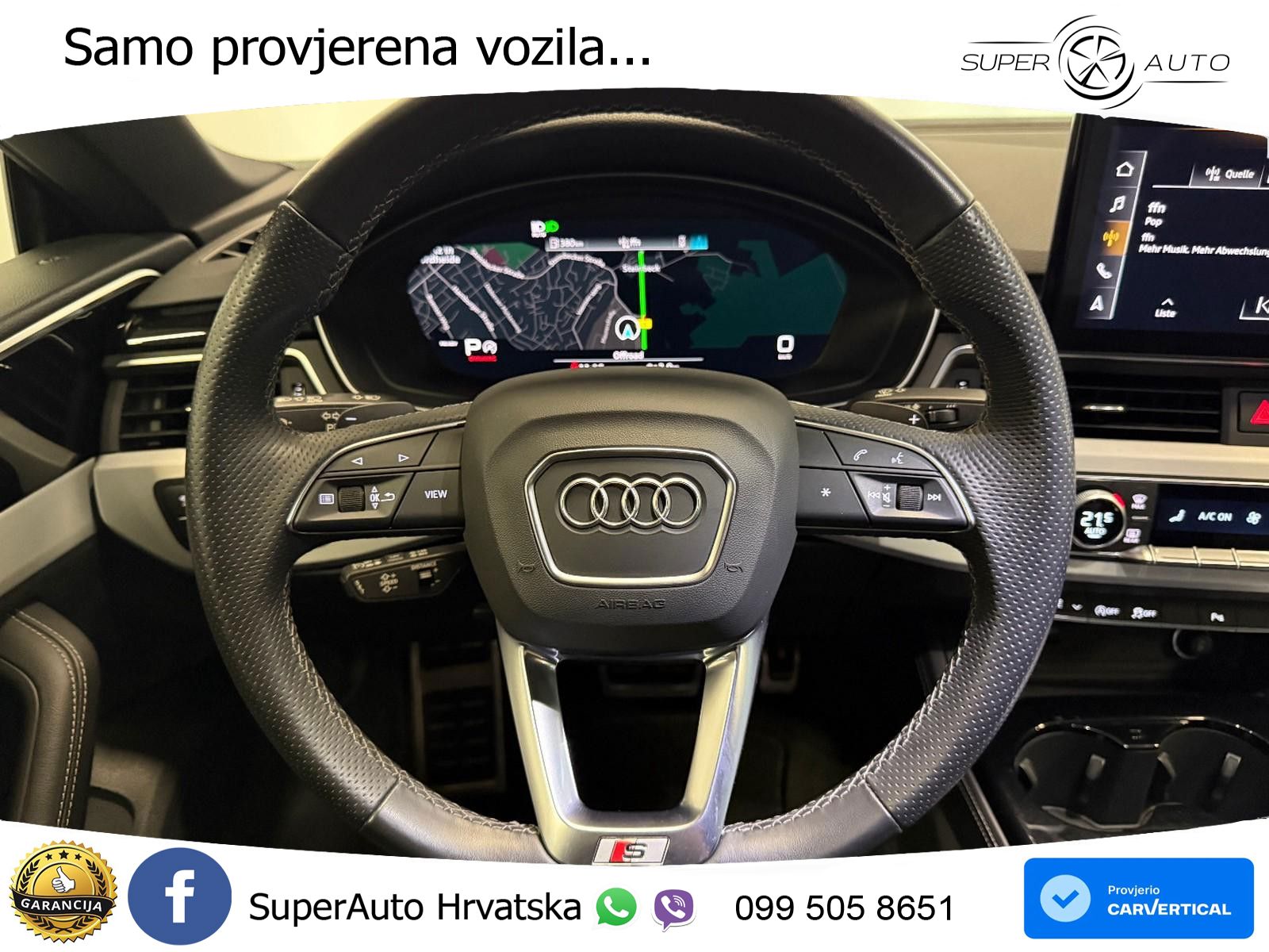 Audi A5 Sportback  40 TFSI (204 KS) S tronic S line MATRIX+GR SJED+KAM