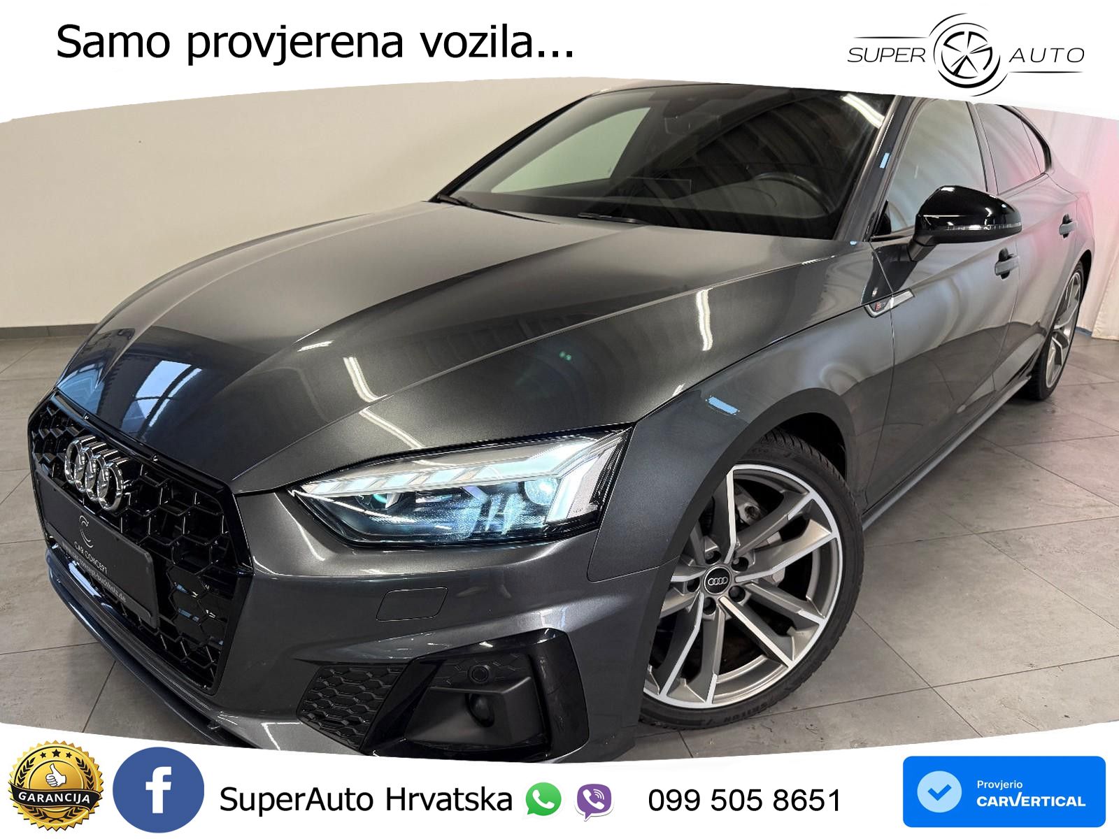 Audi A5 Sportback  40 TFSI (204 KS) S tronic S line MATRIX+GR SJED+KAM