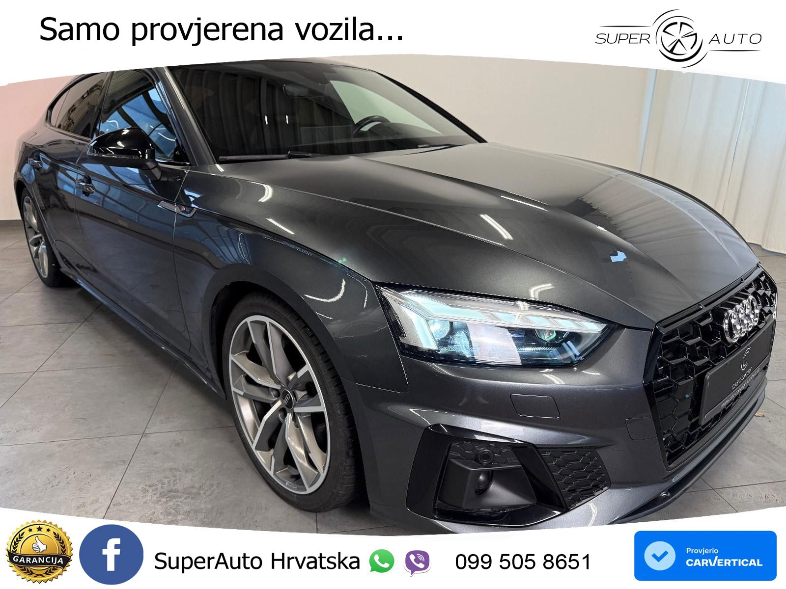Audi A5 Sportback  40 TFSI (204 KS) S tronic S line MATRIX+GR SJED+KAM