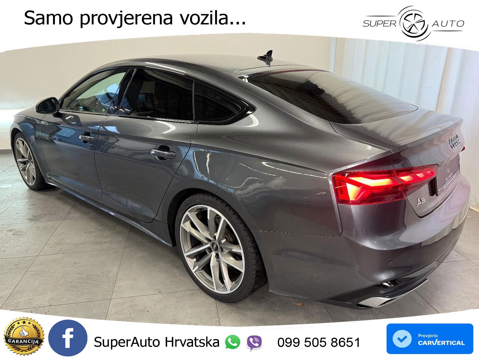 Audi A5 Sportback  40 TFSI (204 KS) S tronic S line MATRIX+GR SJED+KAM