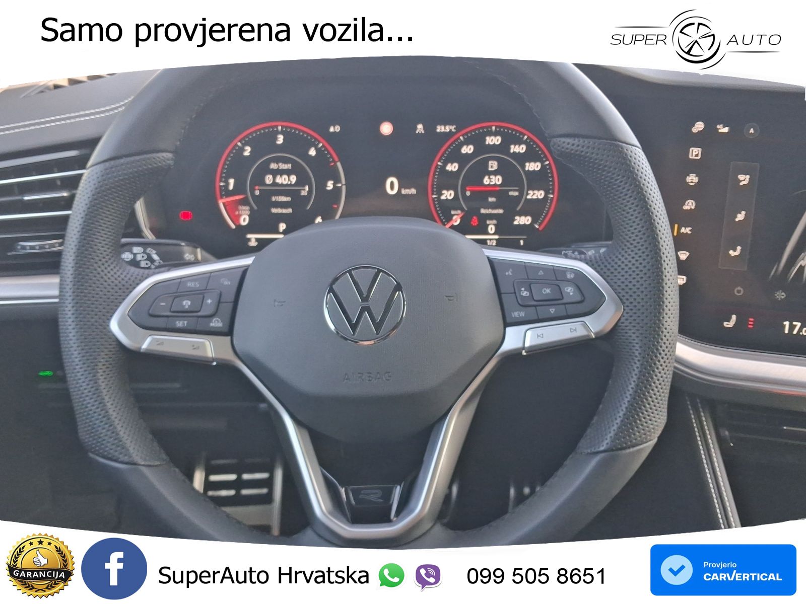 Volkswagen Touareg 3.0 V6 TDI (286 KS) 4MOTION Tiptronic R-Line ZRAČNI+ACC+GR SJED+KAM+PANO