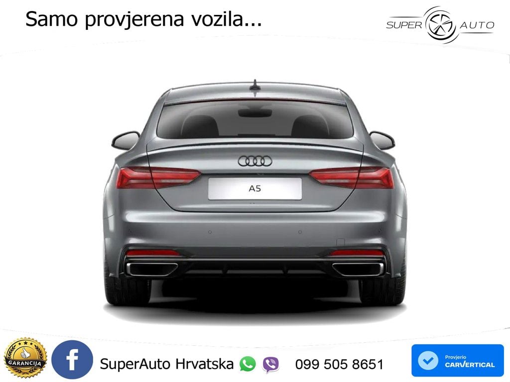 Audi A5 Sportback 45 TFSI (265 KS) quattro S tronic S line MATRIX+GR SJED+KAM