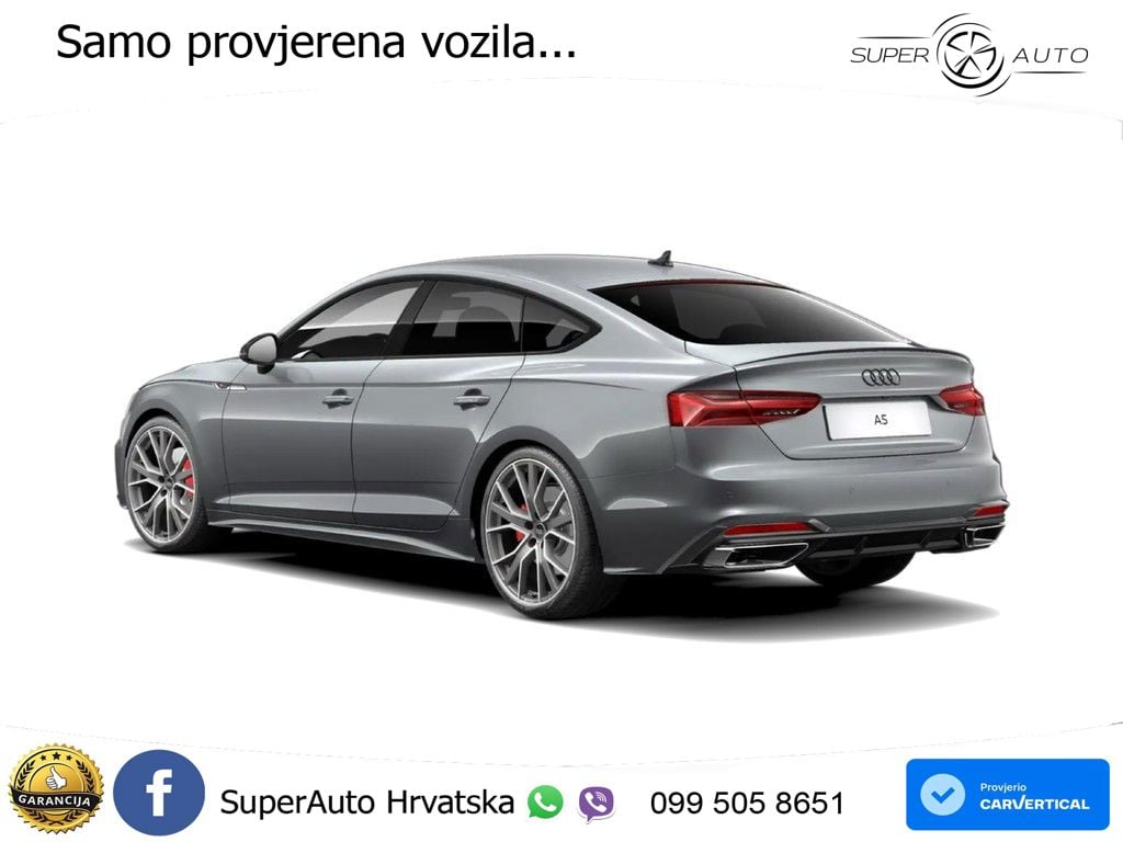 Audi A5 Sportback 45 TFSI (265 KS) quattro S tronic S line MATRIX+GR SJED+KAM