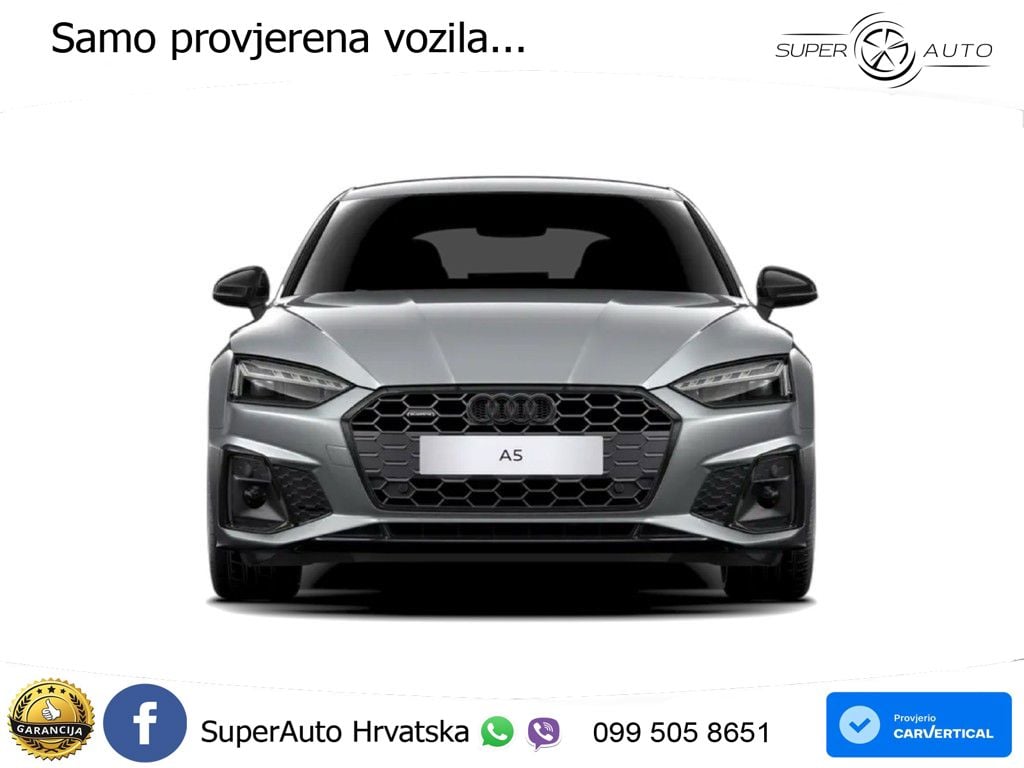 Audi A5 Sportback 45 TFSI (265 KS) quattro S tronic S line MATRIX+GR SJED+KAM