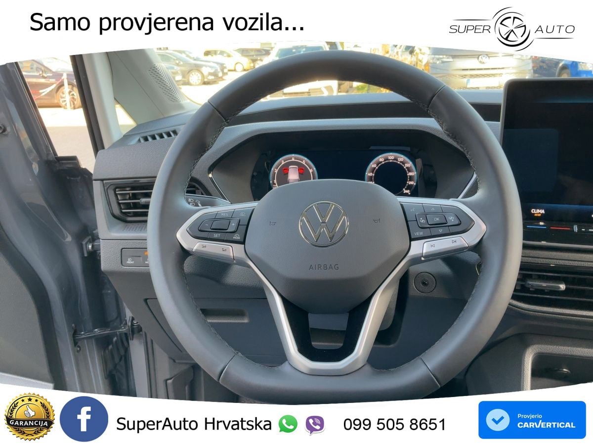 Volkswagen Caddy Cargo 1,5 l TSI DSG R-Kam GRA Klima App-Co 116 KS