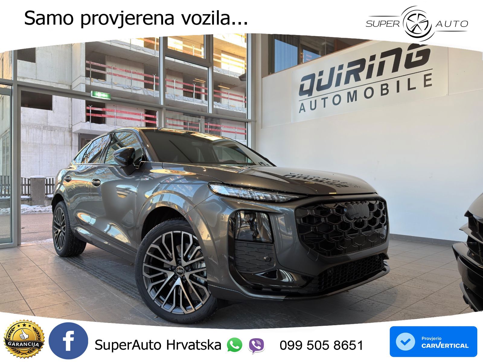 Audi Q3 Sportback 2.0 TDI (150 KS) S tronic S line ACC+HEAD+GR SJED+360+PANO