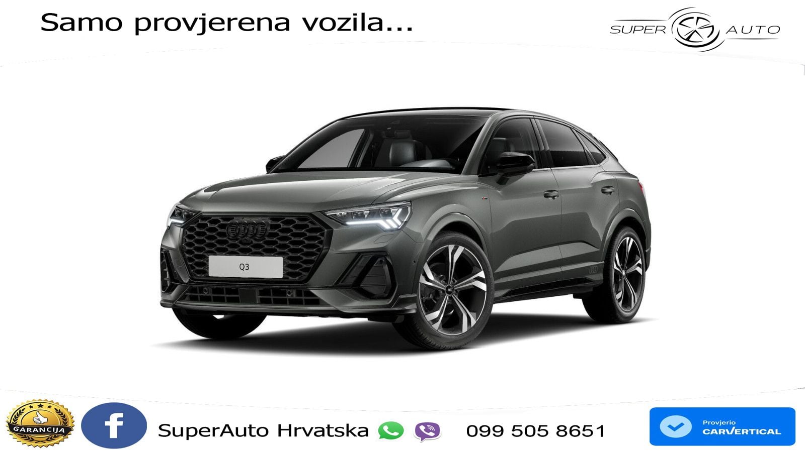 Audi Q3 Sportback 35 TFSI (150 KS) S tronic S line LED+GR SJED+ACC