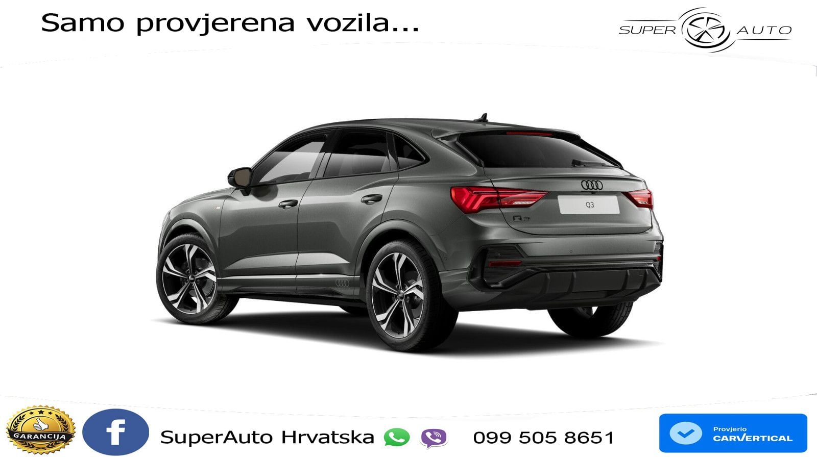 Audi Q3 Sportback 35 TFSI (150 KS) S tronic S line LED+GR SJED+ACC