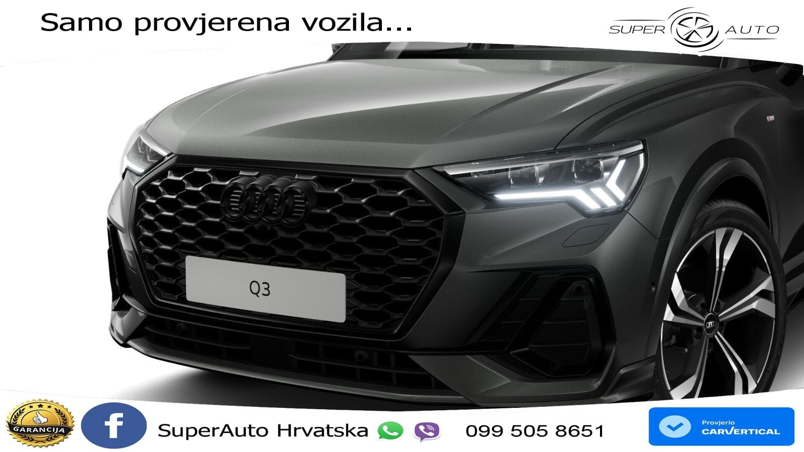 Audi Q3 Sportback 35 TFSI (150 KS) S tronic S line LED+GR SJED+ACC