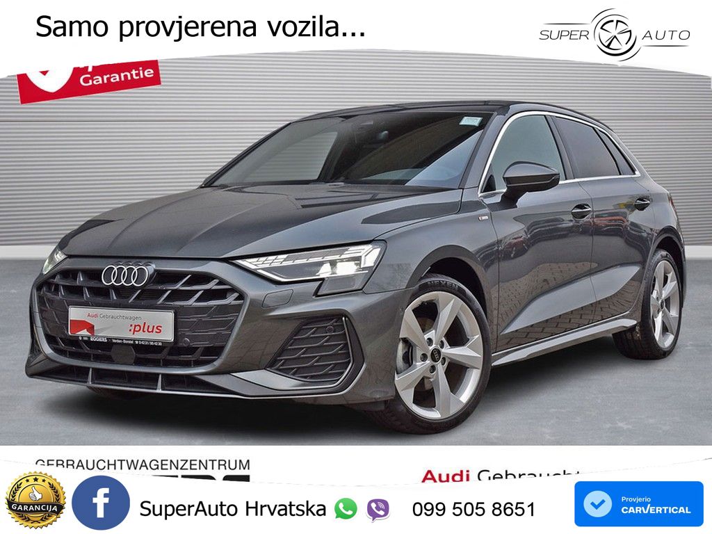 Audi A3 35 TFSI (150 KS) S tronic S line MATRIX+GR SJED+KAM