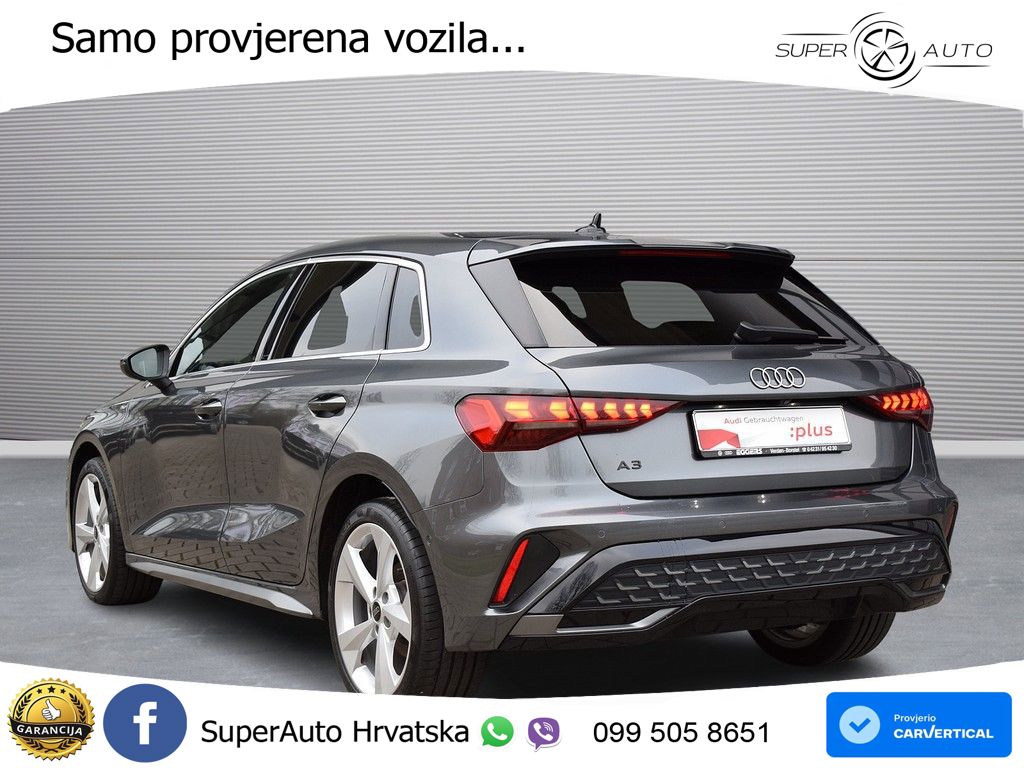 Audi A3 35 TFSI (150 KS) S tronic S line MATRIX+GR SJED+KAM