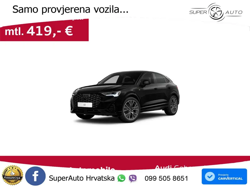 Audi Q3 Sportback 35 TFSI (150 KS) S tronic S line