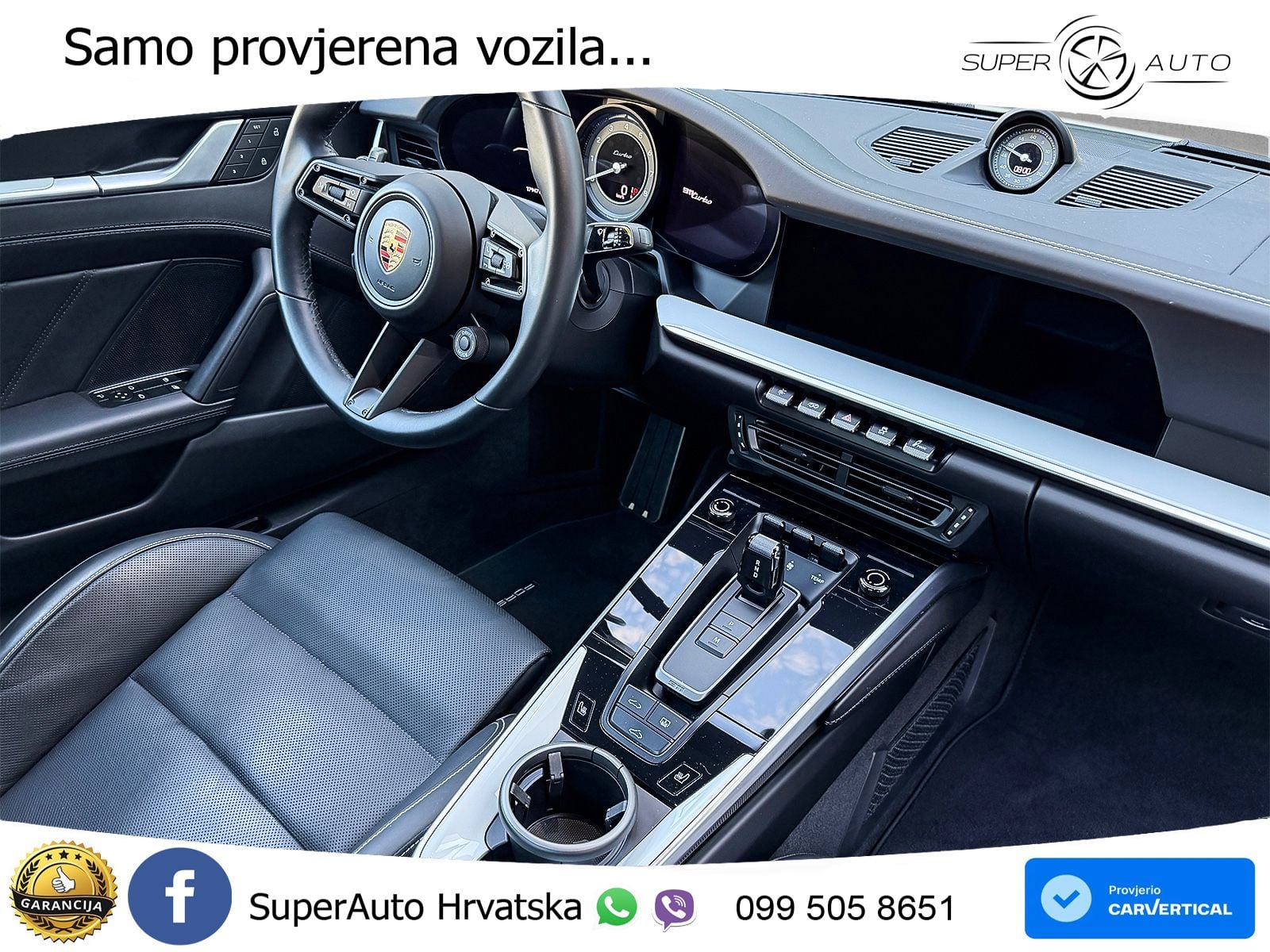 Porsche 911 Turbo 3.8 (580 KS) PDK ZRAČNI+ACC+GR SJED+KAM