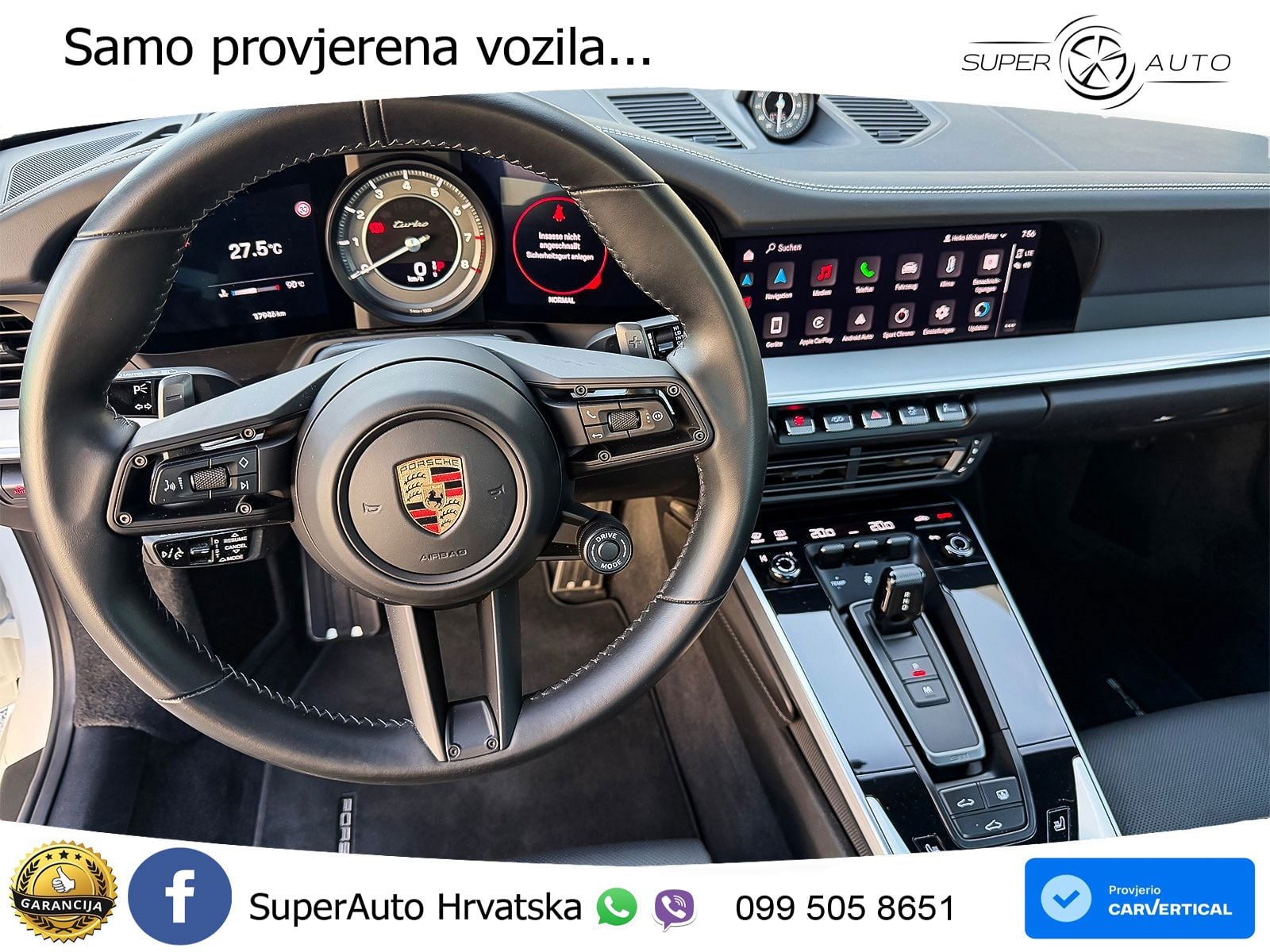 Porsche 911 Turbo 3.8 (580 KS) PDK ZRAČNI+ACC+GR SJED+KAM