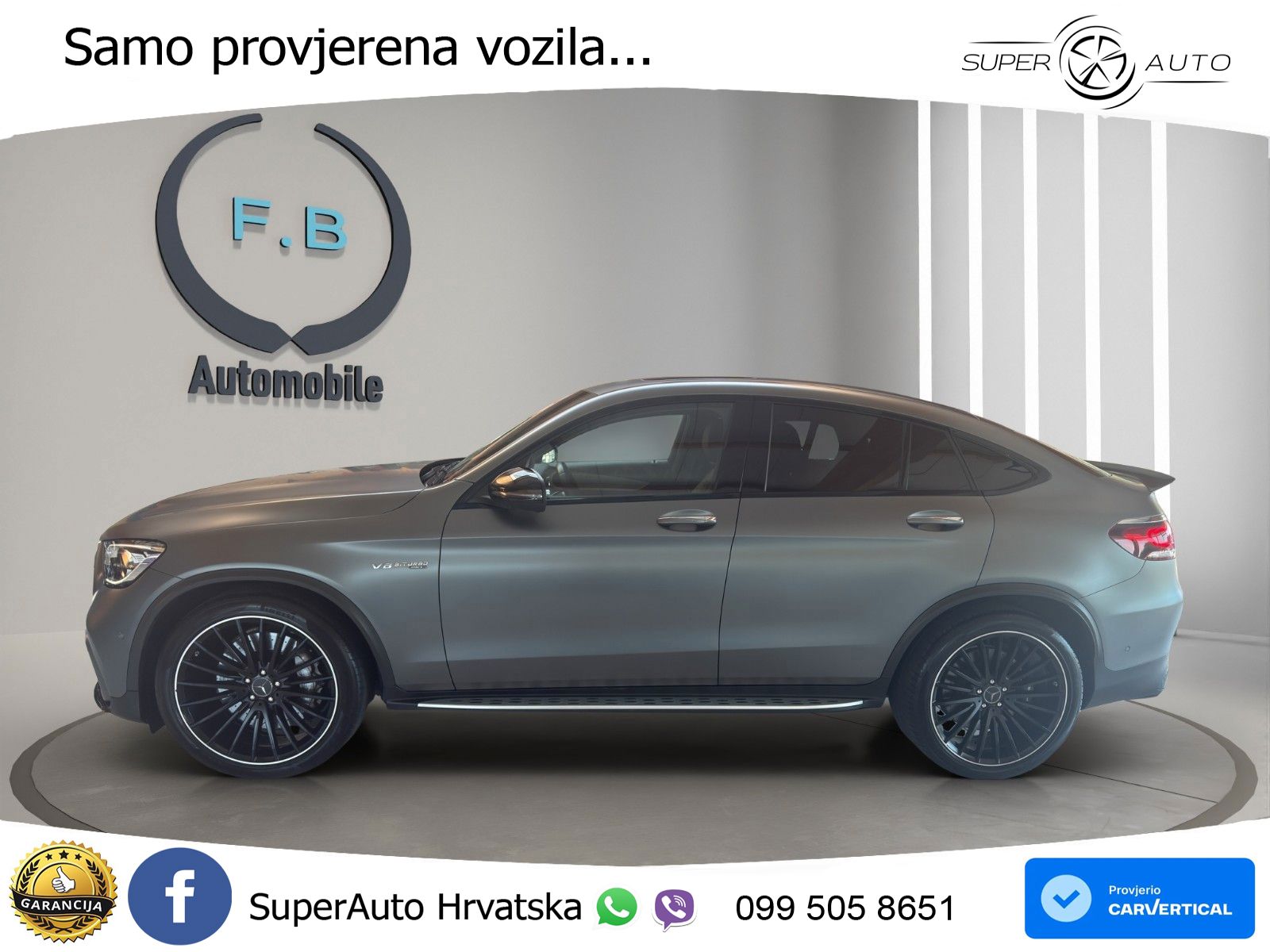 Mercedes GLC Coupe AMG 63 V8 (476 KS) 4MATIC+ MCT LED+GR SJED+ACC