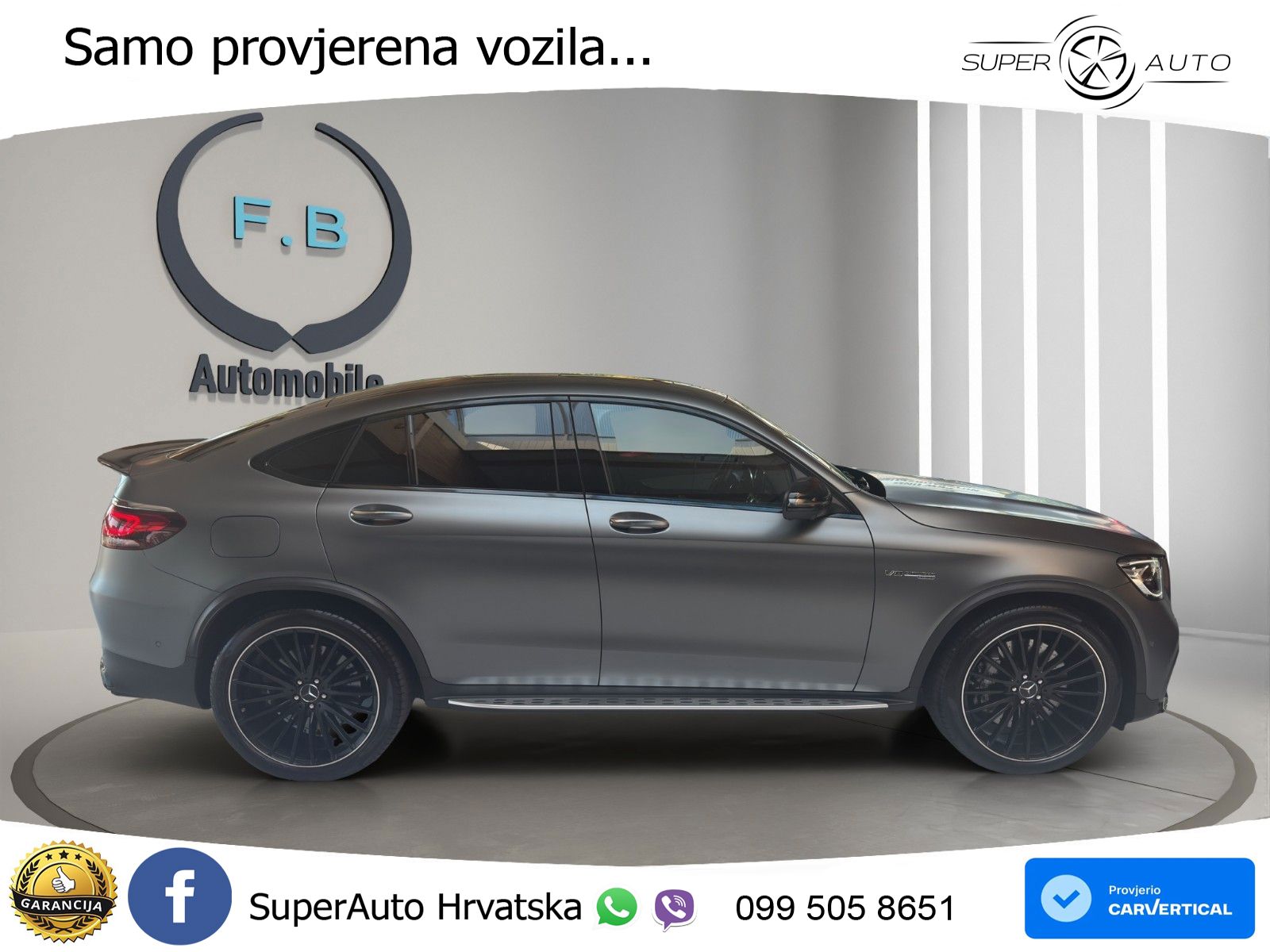 Mercedes GLC Coupe AMG 63 V8 (476 KS) 4MATIC+ MCT LED+GR SJED+ACC