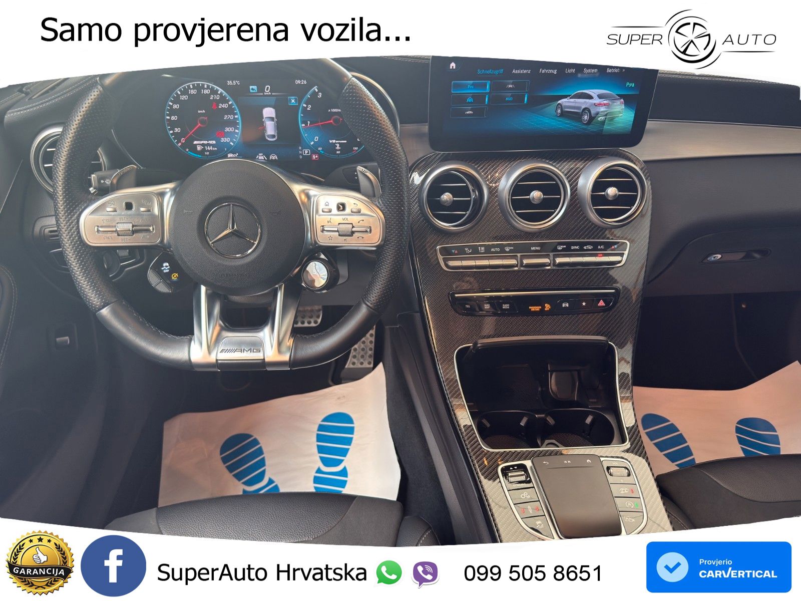 Mercedes GLC Coupe AMG 63 V8 (476 KS) 4MATIC+ MCT LED+GR SJED+ACC