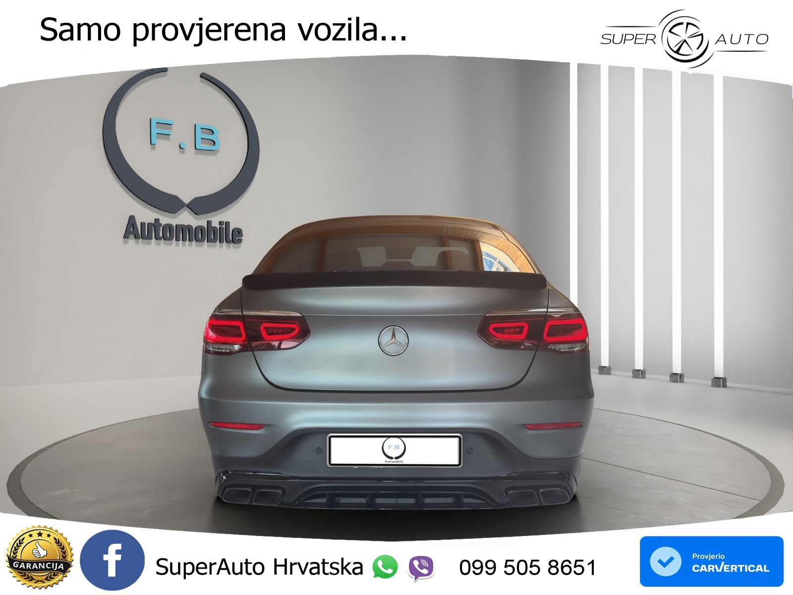 Mercedes GLC Coupe AMG 63 V8 (476 KS) 4MATIC+ MCT LED+GR SJED+ACC