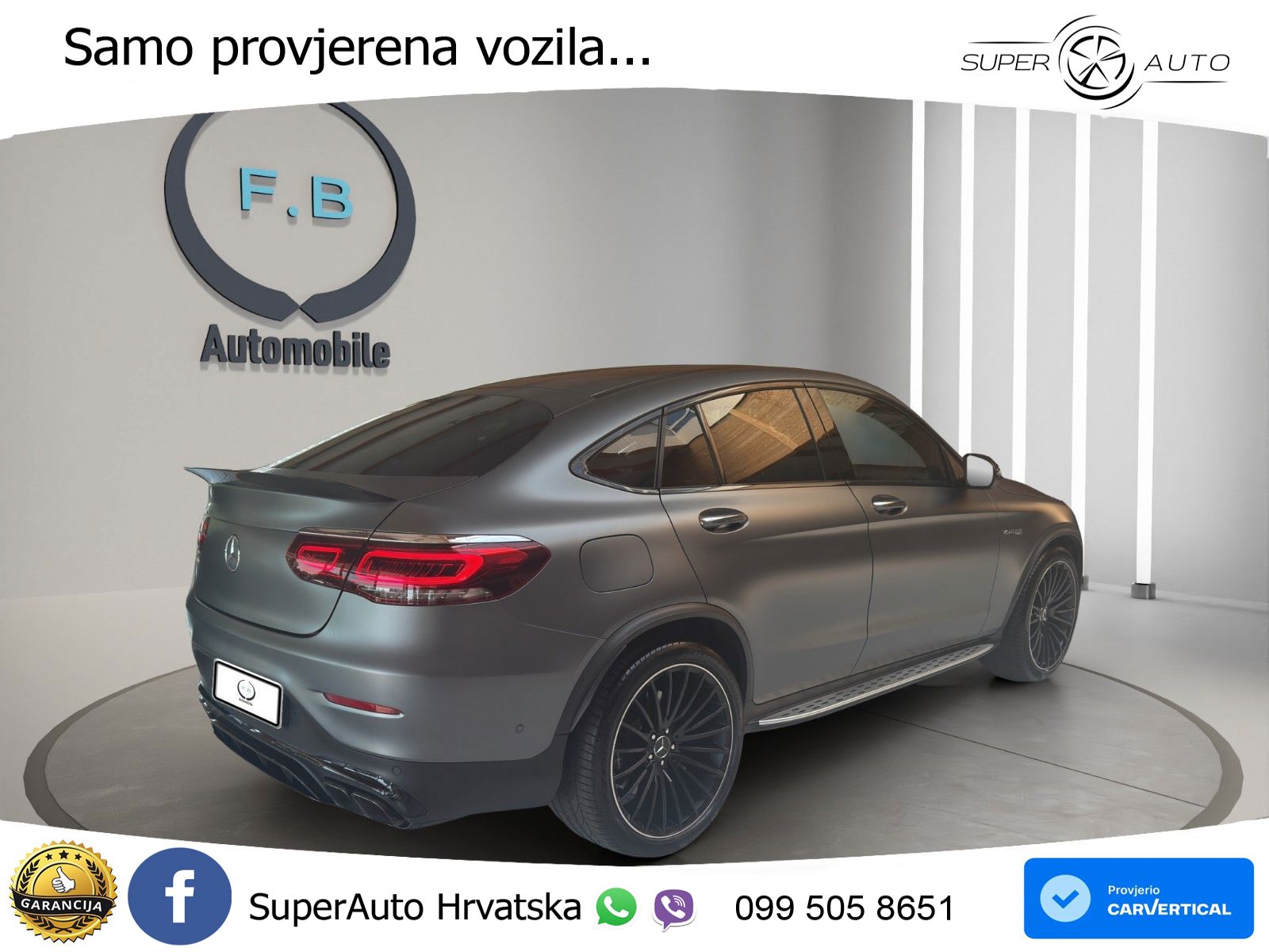 Mercedes GLC Coupe AMG 63 V8 (476 KS) 4MATIC+ MCT LED+GR SJED+ACC