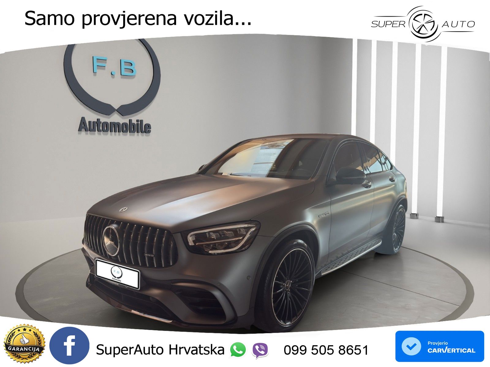 Mercedes GLC Coupe AMG 63 V8 (476 KS) 4MATIC+ MCT LED+GR SJED+ACC