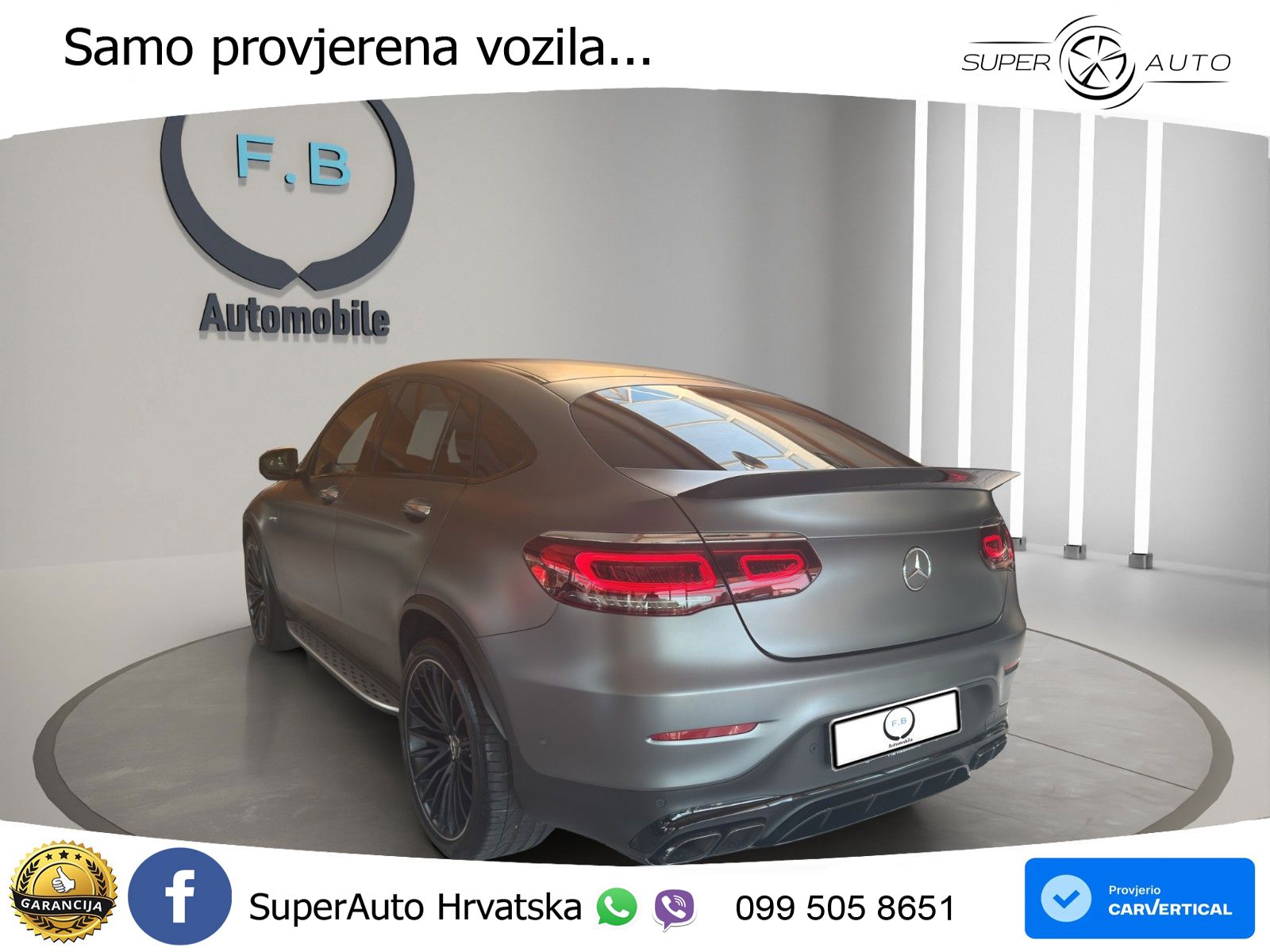 Mercedes GLC Coupe AMG 63 V8 (476 KS) 4MATIC+ MCT LED+GR SJED+ACC