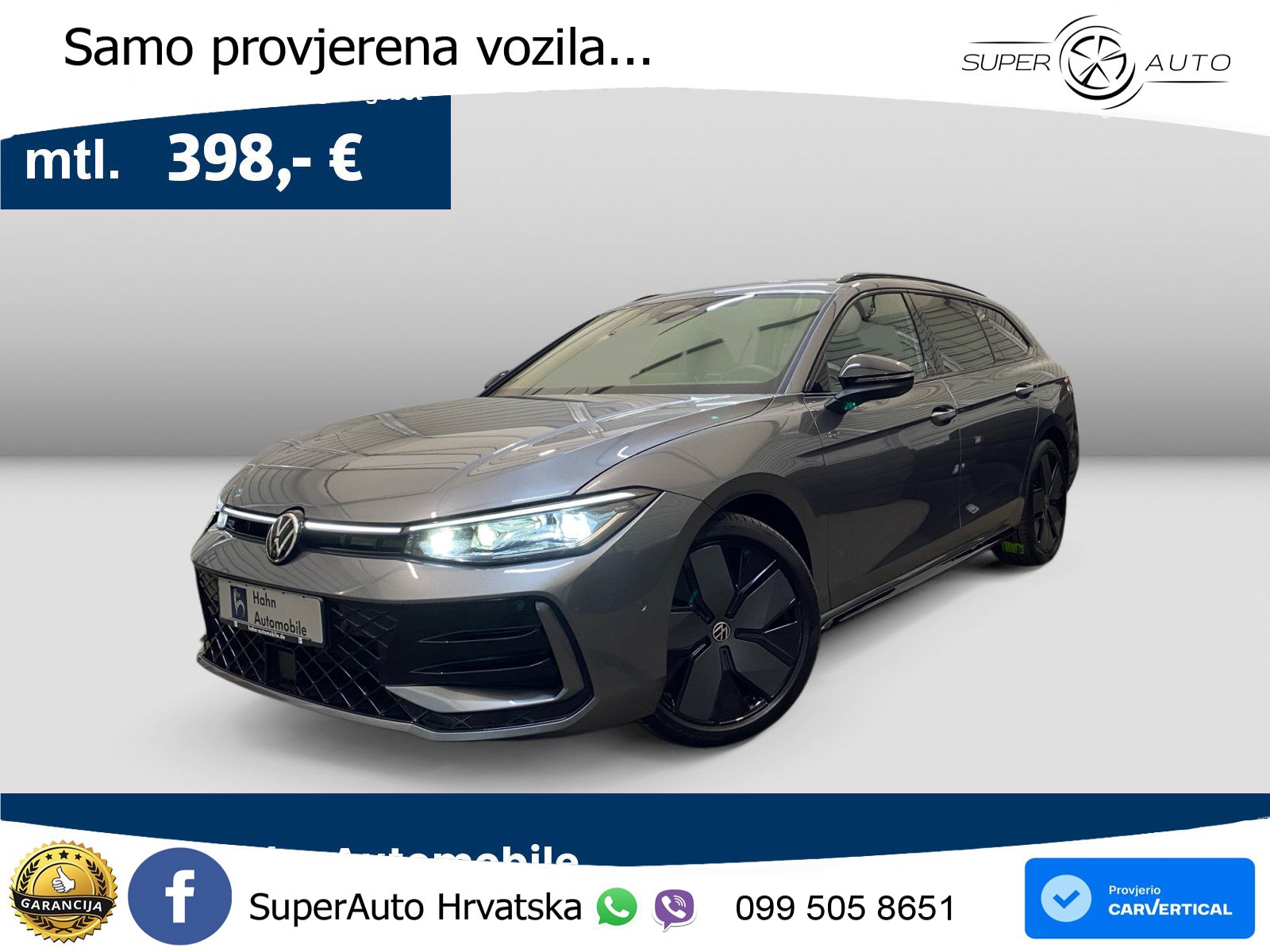 Volkswagen Passat Variant 2.0 TDI (193 KS) 4MOTION DSG R-Line LED+GR SJED+ACC