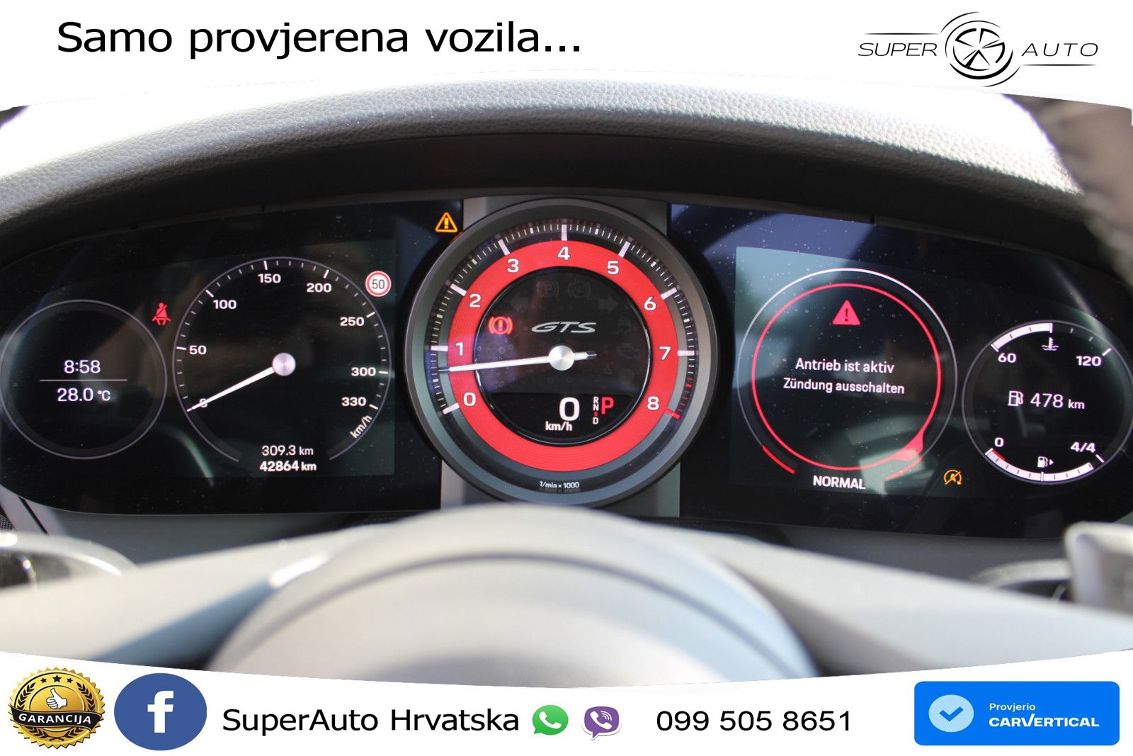 Porsche 911 Targa 4 GTS 3.0 (480 KS) PDK LED+GR SJED+ACC