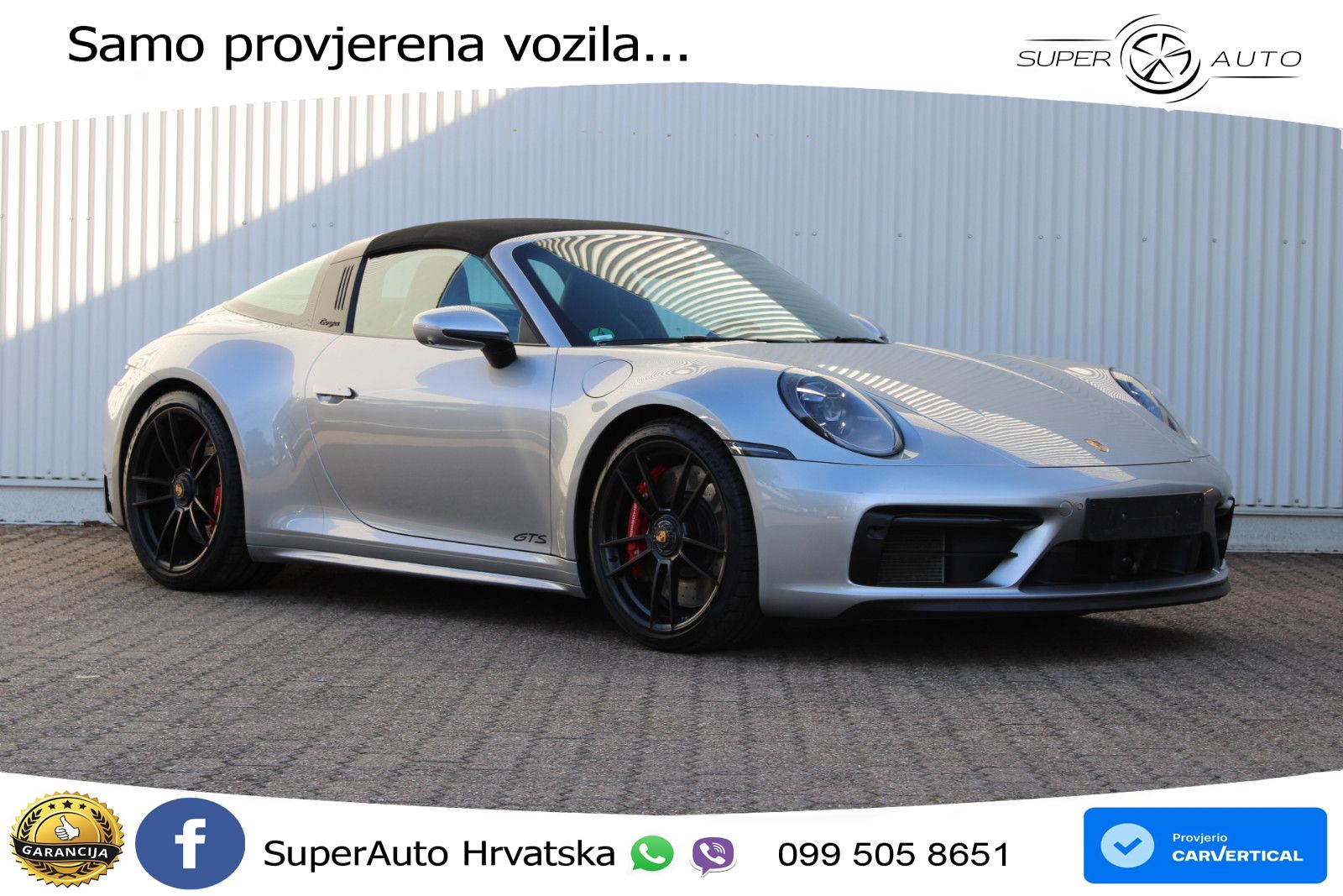 Porsche 911 Targa 4 GTS 3.0 (480 KS) PDK LED+GR SJED+ACC