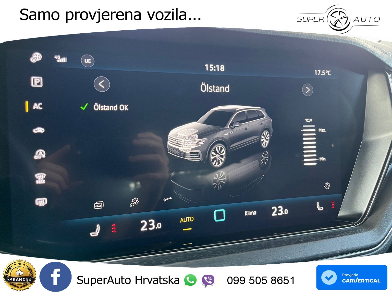 Volkswagen Touareg 3.0 V6 TDI (231 KS) 4MOTION Tiptronic ZRAČNI+ACC+GR SJED+KAM