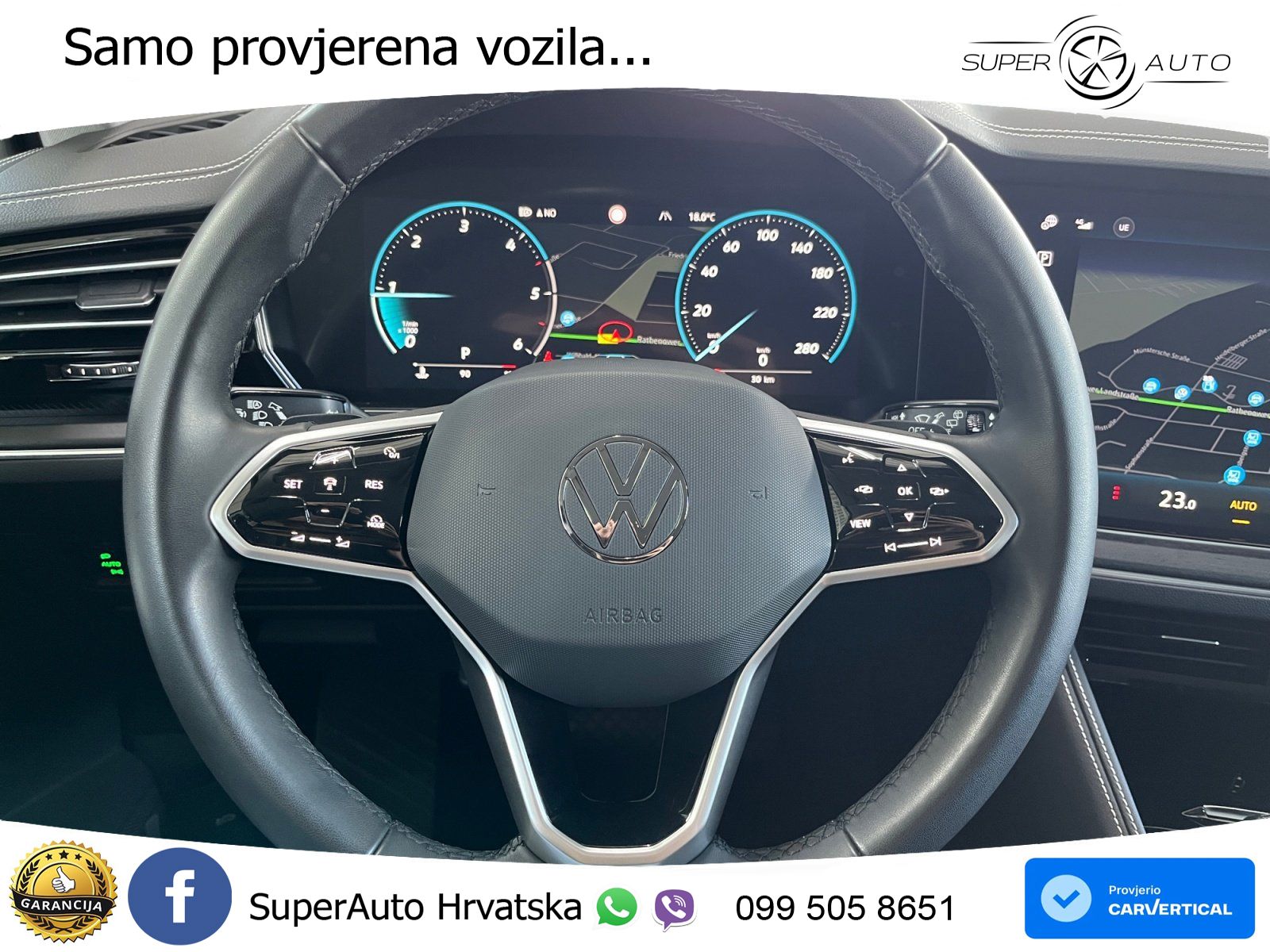 Volkswagen Touareg 3.0 V6 TDI (231 KS) 4MOTION Tiptronic ZRAČNI+ACC+GR SJED+KAM