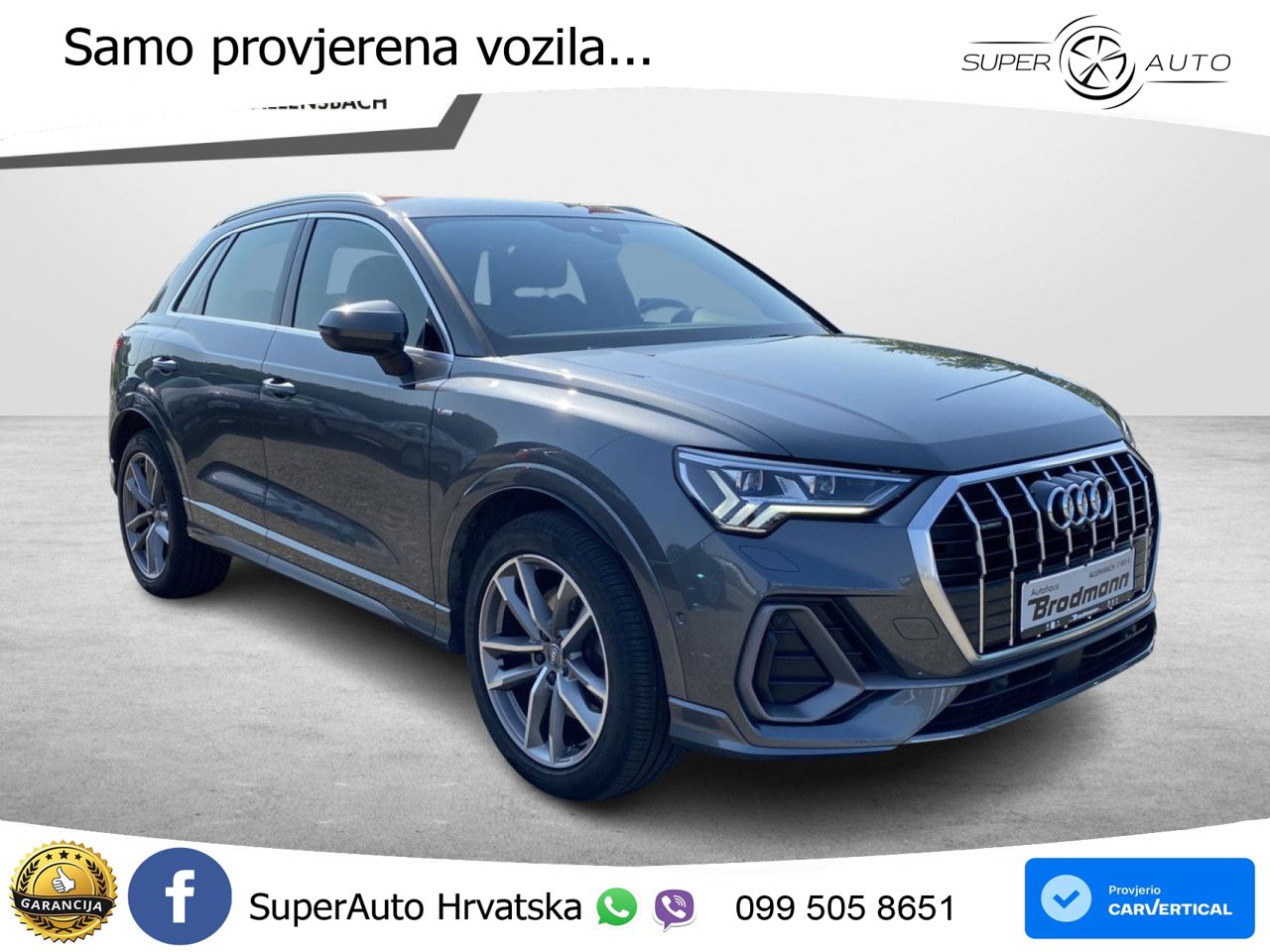 Audi Q3 40 TDI (190 KS) quattro S tronic S line LED+GR SJED+ACC