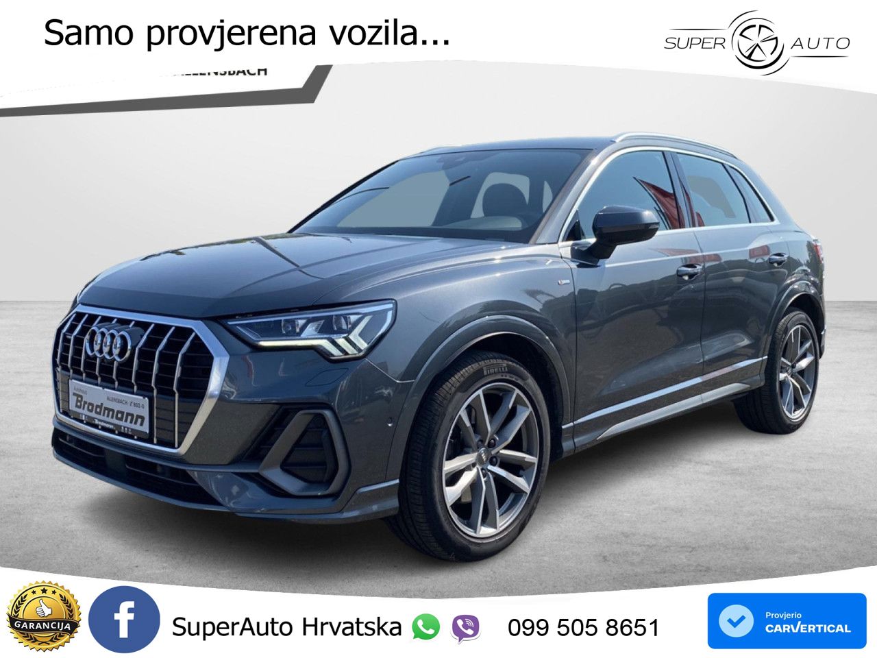 Audi Q3 40 TDI (190 KS) quattro S tronic S line LED+GR SJED+ACC