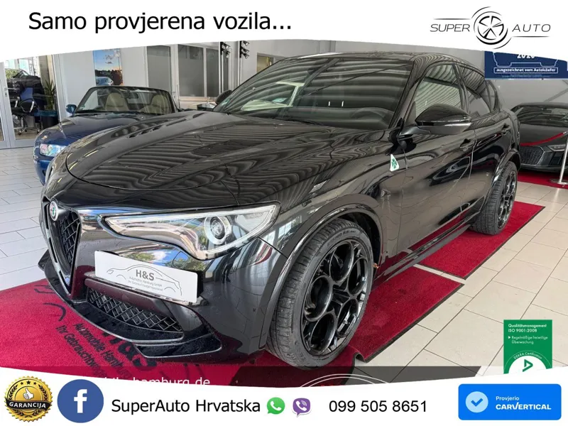 Alfa Romeo Stelvio Quadrifoglio 2.9 V6 Bi-Turbo (520 KS) Q4 Automatic LED+GR SJED+ACC