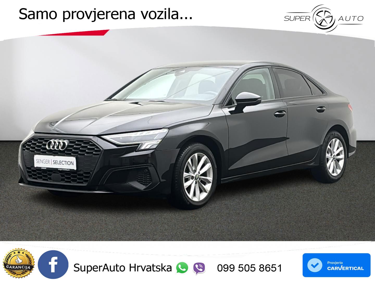 Audi A3 Limuzina 35 TDI (150 KS) S tronic LED+GR SJED+ACC