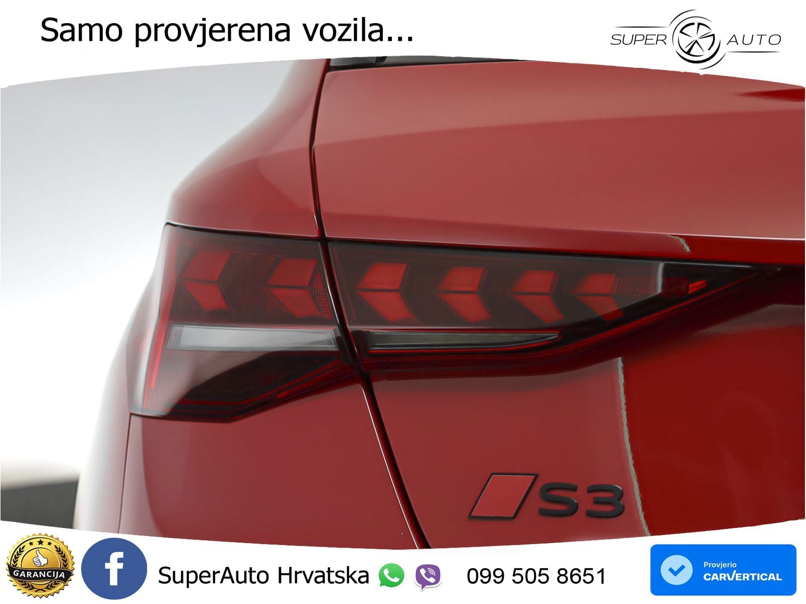 Audi S3 2.0 TFSI (333 KS) quattro S tronic MATRIX+GR SJED+KAM