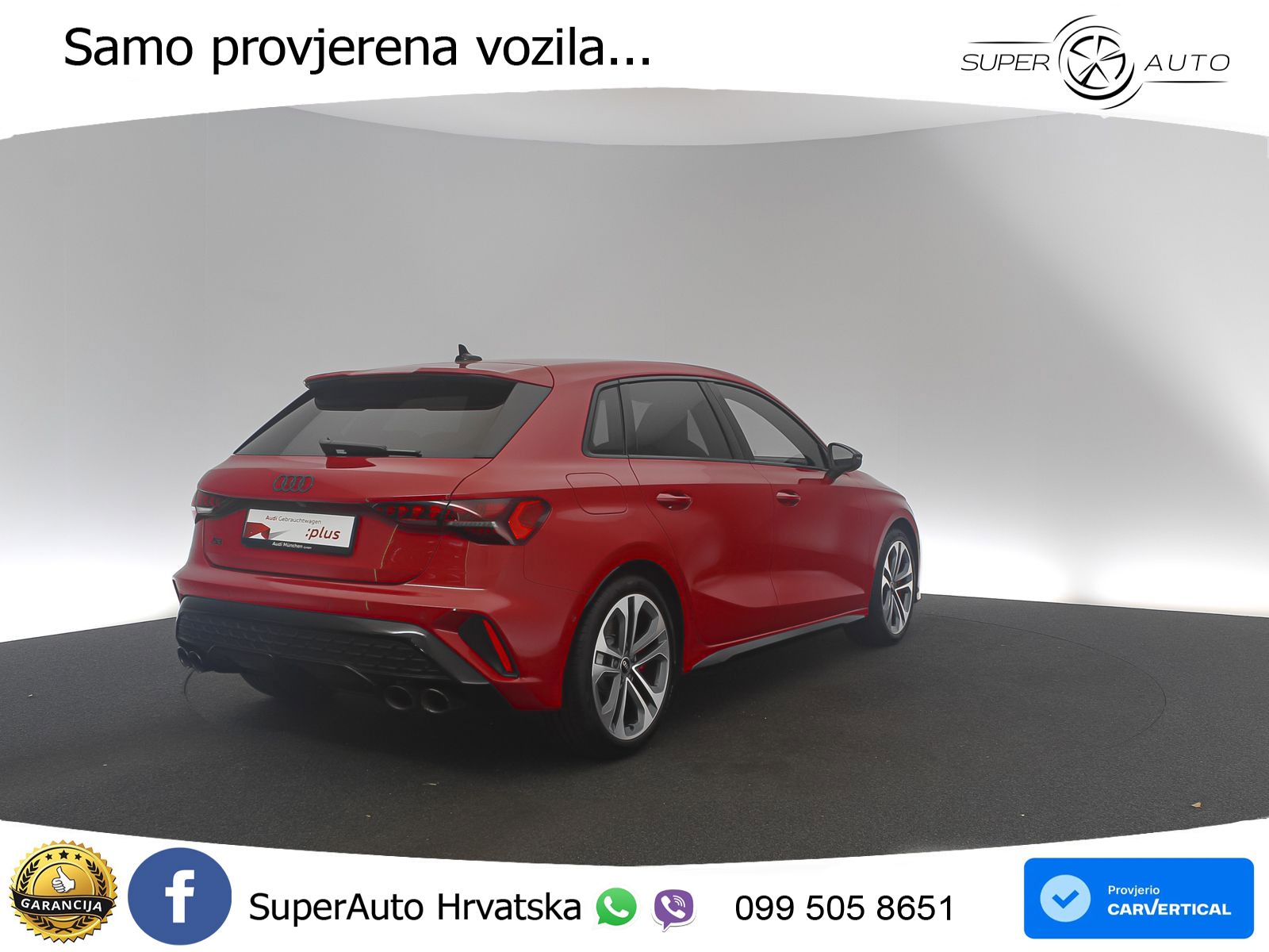 Audi S3 2.0 TFSI (333 KS) quattro S tronic MATRIX+GR SJED+KAM