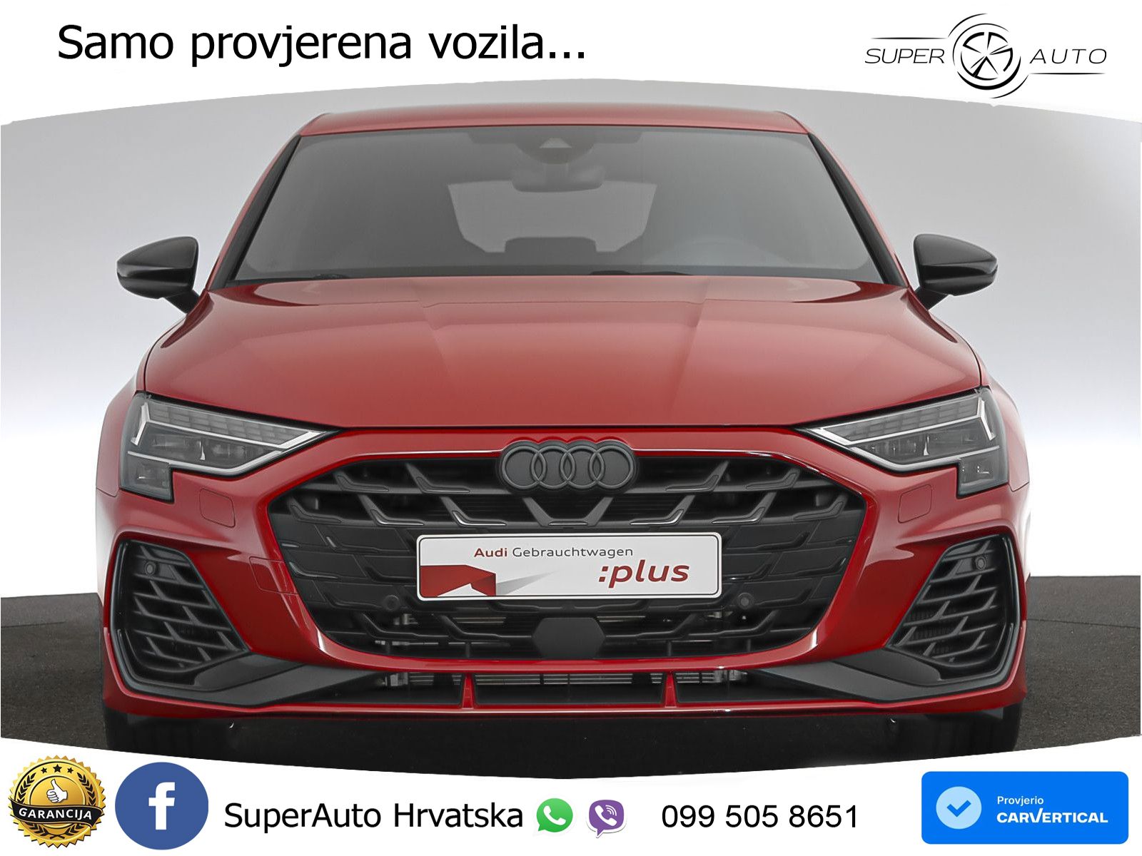 Audi S3 2.0 TFSI (333 KS) quattro S tronic MATRIX+GR SJED+KAM