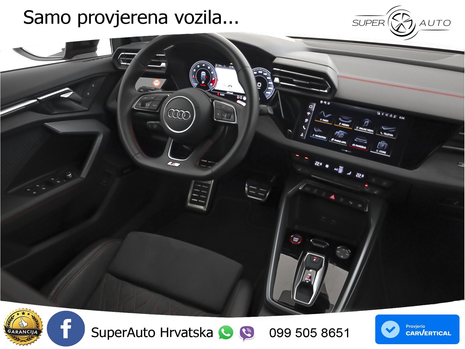 Audi S3 2.0 TFSI (333 KS) quattro S tronic MATRIX+GR SJED+KAM
