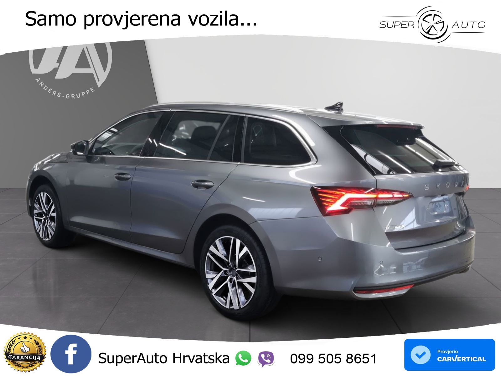 Škoda Octavia Combi 1.5 TSI (150 KS) DSG LED+GR SJED+ACC