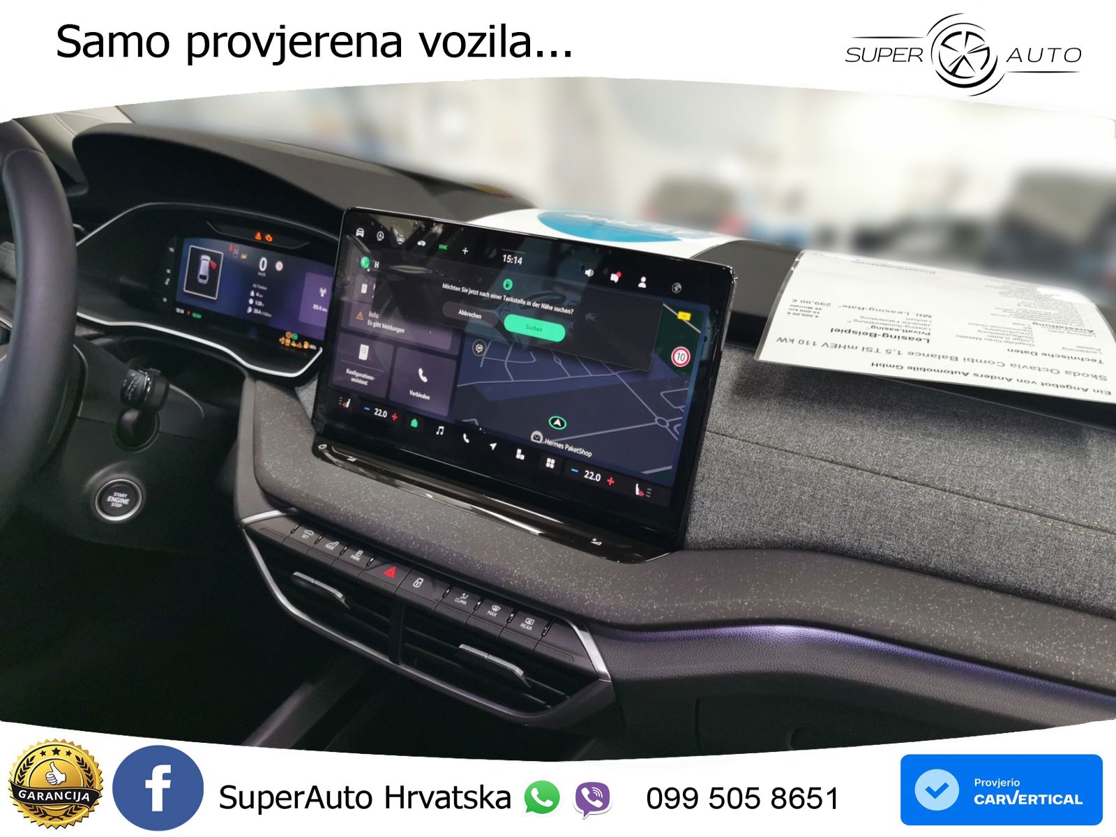 Škoda Octavia Combi 1.5 TSI (150 KS) DSG LED+GR SJED+ACC