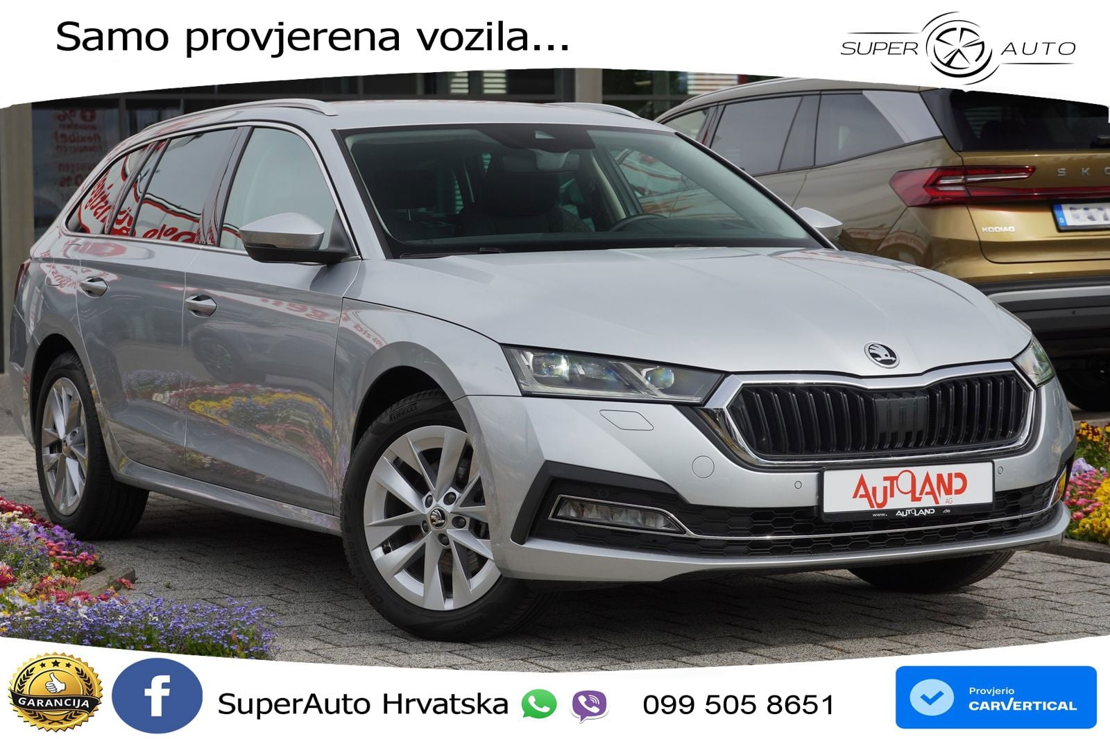 Škoda Octavia Combi 2.0 TSI (190 KS) 4x4 DSG LED+GR SJED+ACC