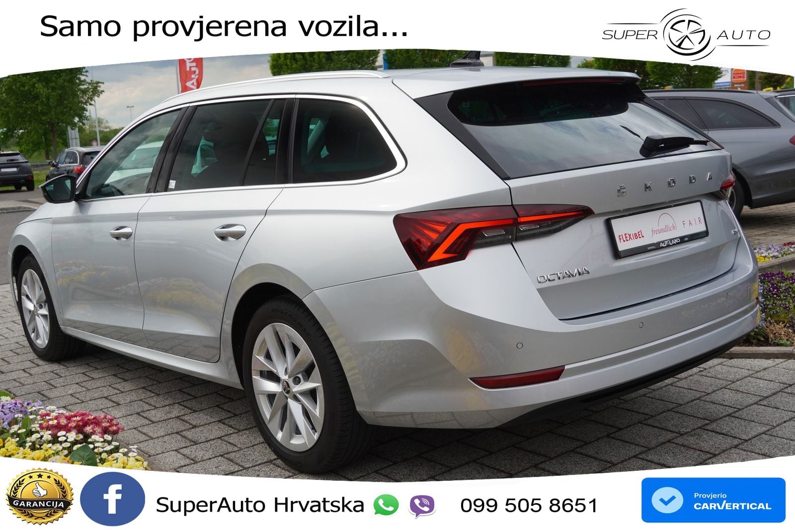 Škoda Octavia Combi 2.0 TSI (190 KS) 4x4 DSG LED+GR SJED+ACC