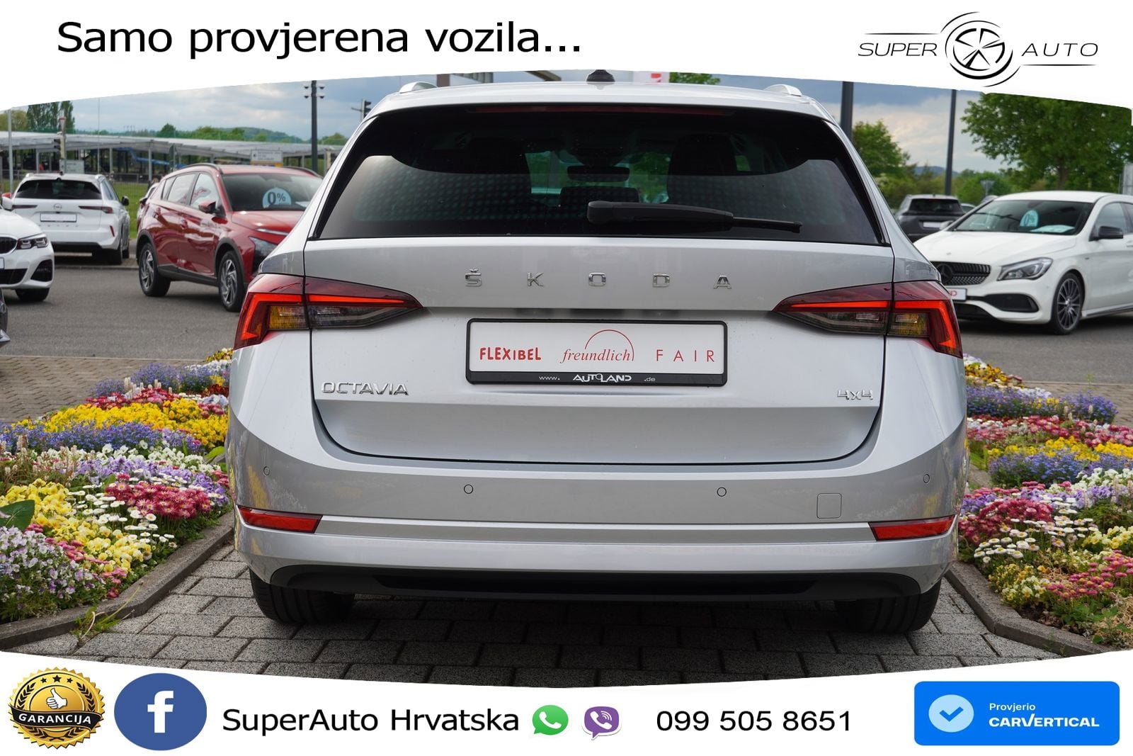 Škoda Octavia Combi 2.0 TSI (190 KS) 4x4 DSG LED+GR SJED+ACC