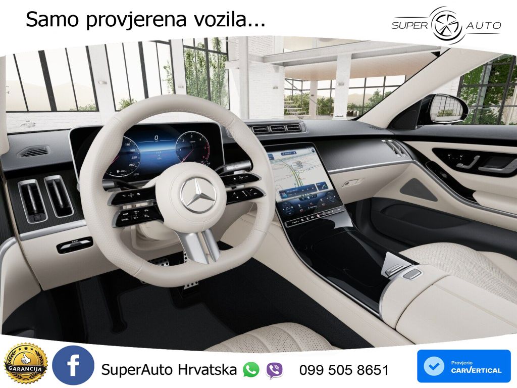 Mercedes S 350d (313 KS) EQ Boost 4MATIC 9G-TRONIC AMG ZRAČNI+ACC+GR SJED+KAM+PANO