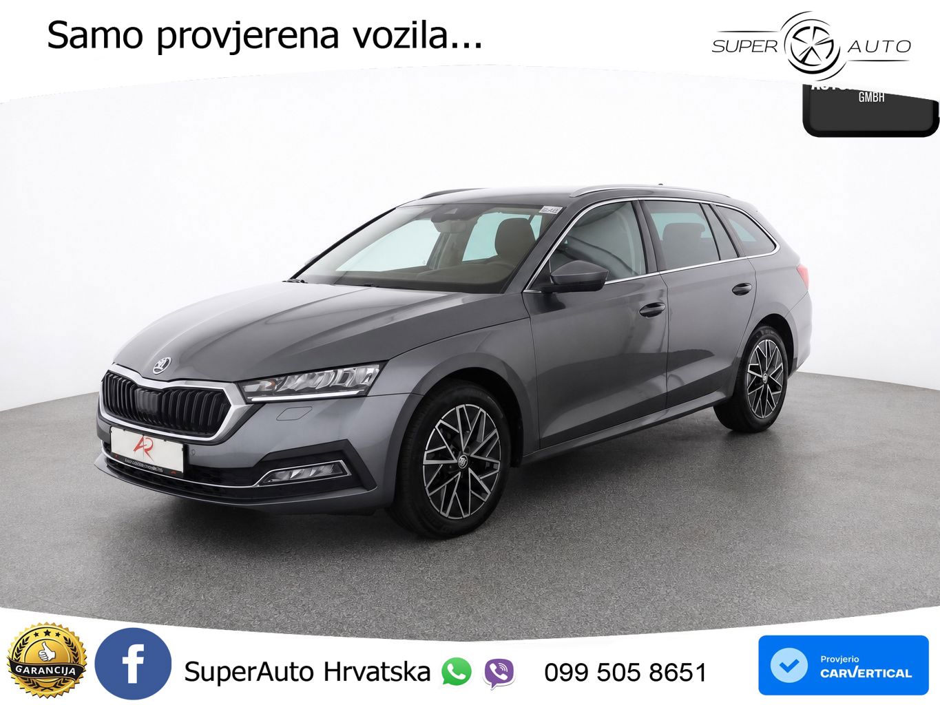 Škoda Octavia Combi 2.0 TDI (150 KS) DSG LED+GR SJED+ACC