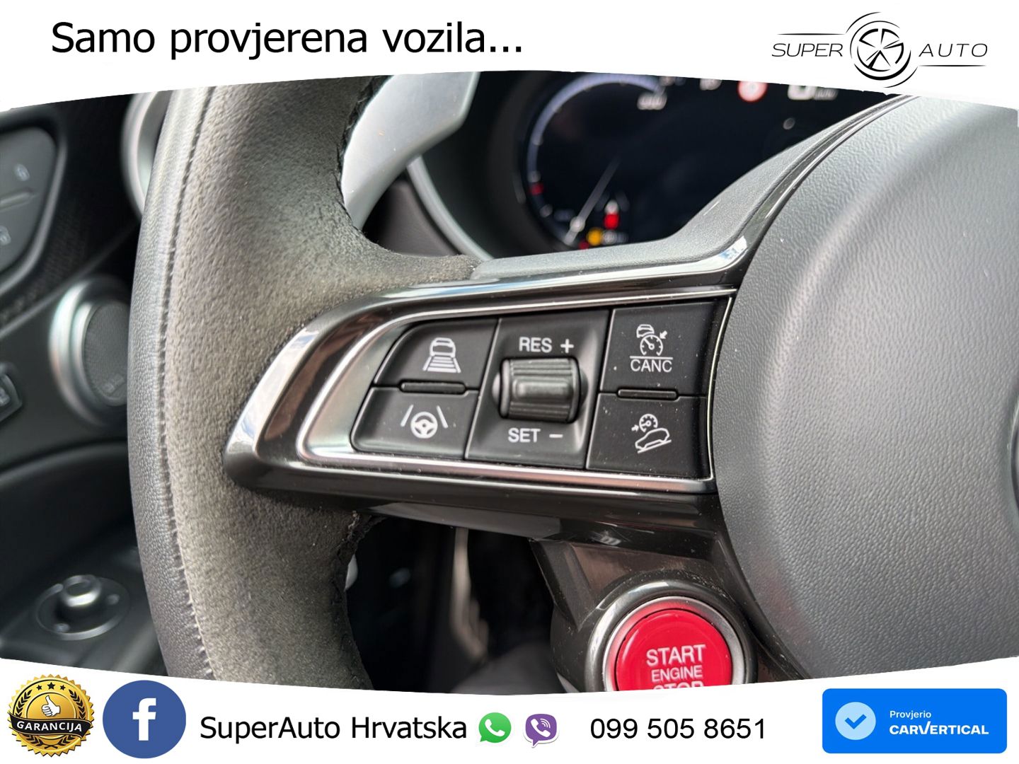 Alfa Romeo Stelvio Quadrifoglio 2.9 V6 Bi-Turbo (520 KS) Q4 Automatic LED+GR SJED+ACC